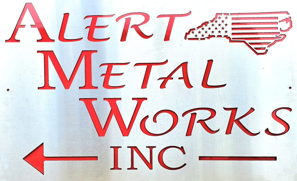 Alert Metal Works custom metal sign